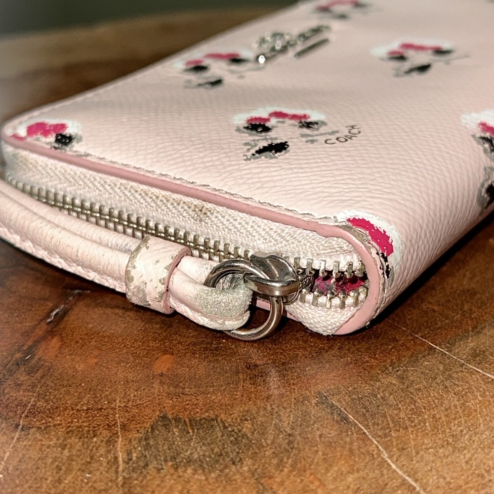 COACH Floral Crossgrain Wallet/Wristlet - Picture 5 of 14